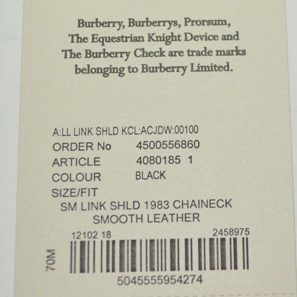 NWT BURBERRY RUNWAY LINK CHECK SHOULDER BAG WITH LEATHER TRIM - Picture 11 of 11